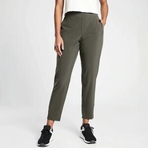 Athleta Brooklyn Ankle Pant Mountain Olive Green Size 6 Petite